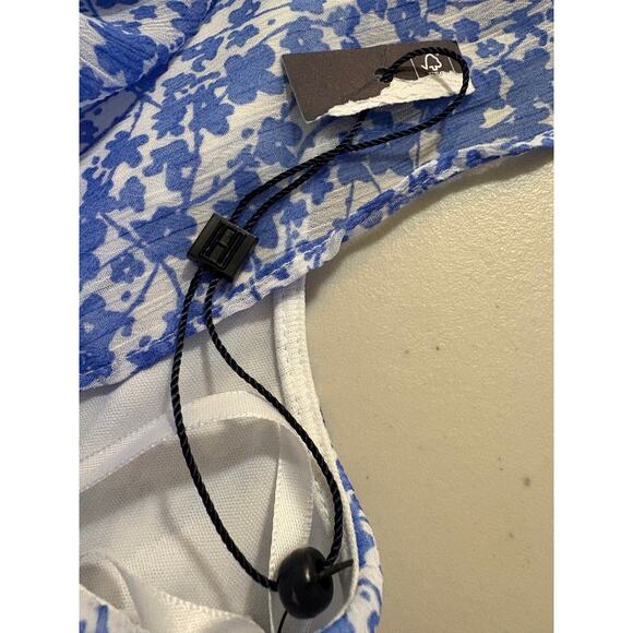 Tommy Hilfiger NWT Floral Printed Capelet V-Neck Ruffle Midi Dress Size 10 - Picture 8 of 9